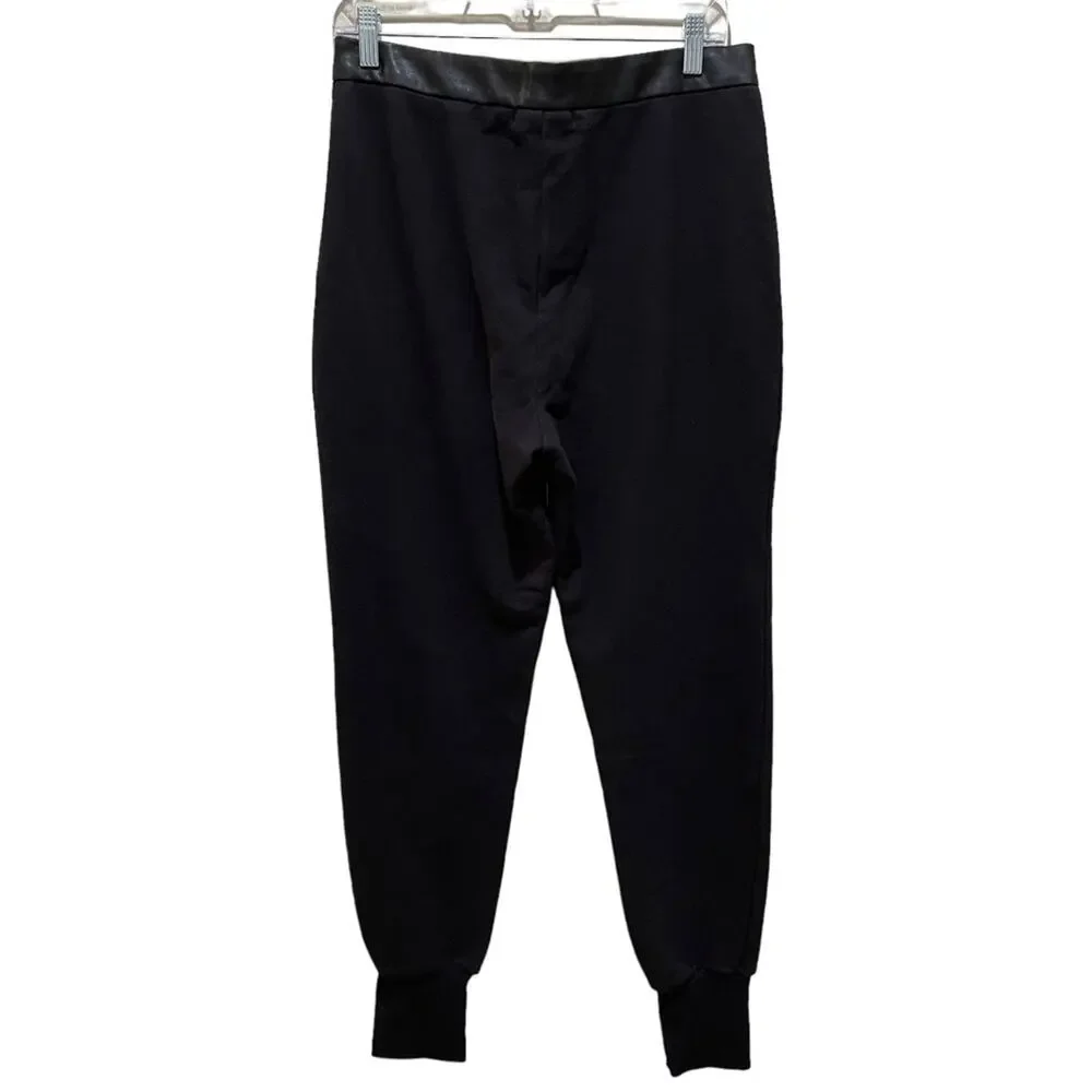 Romeo & Juliet Couture Lace Up Jogger Pants Black High Rise Women’s Size Large